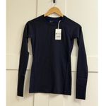 FIGS Salta Seamless Longsleeve Underscrub in Navy, Size XXS Photo 4