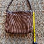 CEM Vintage Woven Structured Leather Brazilian Shoulder Brown Photo 1