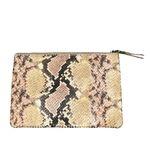 Madewell NEW The Leather Pouch Snake Embossed Edition Clutch Bag Purse A0473 Photo 0