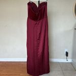 House Of CB L D-DD 'Marcella' Berry pleated georgette maxi dress NWOT Photo 8