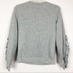Endless Rose  Ruffled Heathered Gray Pullover Sweater Size XS Photo 9
