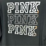 PINK - Victoria's Secret  Black Long Sleeve Tee Classic Crew Photo 3