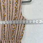 Moon River XS Floral Striped Maxi Dress Tiered Ruffle Mock Neck cottagecore Photo 1