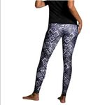 Onzie Nwt  Noir yoga leggings sz xs black white Photo 3