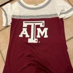 Womens maroon Texas A&M GameDay couture short sleeve shirt White Size M Photo 0