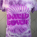 Chaser  David Bowie Purple Tie Dye Band Tee‎ Shirt Photo 1