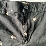 A New Day  dainty floral stretch chino shorts black size 10 Photo 4
