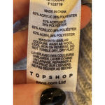 Topshop  Sweater Women Medium Gray Mock Neck Ribbed Knit Balloon Sleeve NWT Photo 10