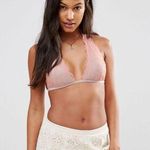 Free People  THE GET DOWN T-BACK HALTER BRA NWOT Photo 0