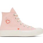 Converse Women's Pink Chuck 70 Y2k Heart Photo 0