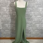 BHLDN Blake Square-Neck Stretch Crepe Maxi Dress Photo 1