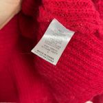 ANDRÉE BY UNIT Red V Neck Knit Sweater Balloon Sleeve Women's Size L Size L Photo 4