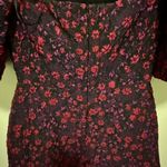 Jill Stuart Jill  Jacquard Floral Jacquard Off Shoulder Dress Red Violet Photo 9