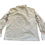 1960s Bordados women’s Mexican embroidered peasant blouse beige sz 38/M Size M Photo 1