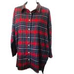 Peach Love California  long‎ sleeve flannel jacket shacket pockets. Size small Photo 1