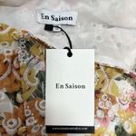 En Saison Presley Midi Dress Tiered Skirt Floral Embroidered M Ruffle Cottage Green Size M Photo 3