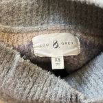 Lou & grey  Sweater Size XS Mock Neck Gray Fair Isle Tunic Winter Comfy Cozy Photo 8