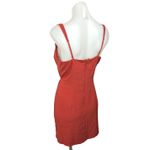 Abercrombie & Fitch Red Square Neck Back Zipper Fit & Flare Mini Dress Size M Photo 1