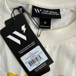 The Wild Collective Dolman Tee LA Rams Oversized Size S White Blue Yellow Photo 1