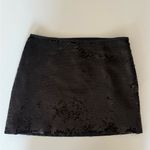 Theory NEW  Sequin Slice Mini Skirt in Black Photo 4