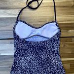 Speedo Swimsuit Tanktini Bikini Halter Top Blue White Polka Dot Size 32 Small Photo 1