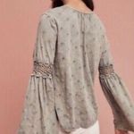 Anthropologie Eyelet Bell Sleeve Crochet Top Photo 1
