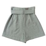 Aritzia Wilfred Paperbag Shorts Green Plaid Tartan Size 8 Photo 1