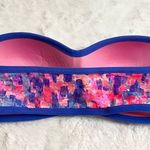 Victoria's Secret NWT VS PINK Strapless Lace Bandeau Top Bralette Wireless Bra Size Medium Blue Photo 4