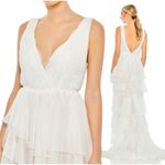 Mac Duggal NWT leena High Low Tiered Gown Built in Bodysuit Sz 4 $398 #55320 Photo 2