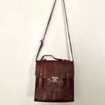 ASOS FREE w/ Bundle: Faux Snakeskin Brown Satchel Crossbody Bag Photo 1