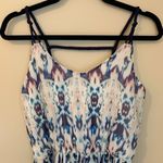 Xhilaration Xhiliration Pink & Blue Patterned High Low Dress Photo 1