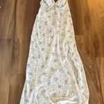 Victoria's Secret  White and Blue Floral Midi Dress Photo 0