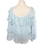 Lovers + Friends  Zayn Off the Shoulder Long Sleeve Tiered Ruffle Top Revolve XL Photo 2