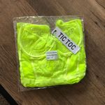 Bright Neon Lace Backless Bodysuit Yellow Size L Photo 7