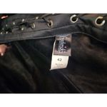 Frederick's of Hollywood  CORSET Lace Up Black Floral Bustier Lingerie Sz 42 Photo 5