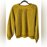 Old Navy Loose Cozy Sherpa Sweatshirt Womens size XL Yellow Photo 1