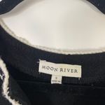 Moon River $79 Black Sleeveless Embroidered Fringe Linen Top Women's Size Small Photo 6