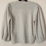 Lilla P cream puff sleeve cardigan sweater medium Photo 3