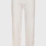 Anne Fontaine Nilo Pant in Moon White Milano Knit Leggings Photo 11