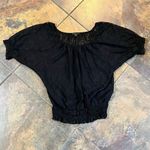 Twenty One  Black Lace Short Puff Sleeve Small Photo 3