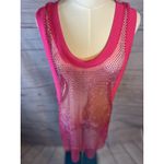 Adidas  Originals Triple Shock Pink Crystal Rhinestones Mesh Tank Top Ivy Park Photo 1