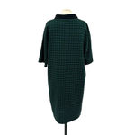 ZARA  Jacquard Polo Short Sleeve Tee Shirt Dress Green Black‎ Size Medium Photo 6