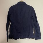Talbots  Navy Blue Pom Pom Trim Cargo Jacket XS Photo 1