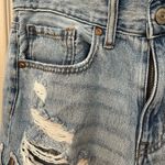 Aeropostale  heavily distressed light wash 5-pocket Mom Shorts with cuffs. Size 4 Photo 1