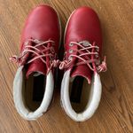 Timberland EUC VINTAGE BLINGED WATERPROOF LACE UP 5” RED BOOT Photo 9