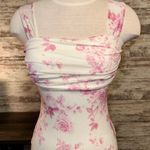 Boutique Pink And White Floral Dress Photo 2