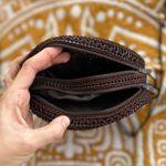 Coconut shell round sling crossbody bag Brown Photo 3