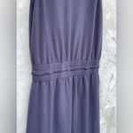 Evereve Elastic Waistband Drawstring Navy Blue Midi Dress size medium Photo 10