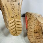 Crocs  Coral and Tan Wedge Sandals size 7 Photo 6