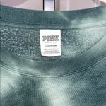 PINK - Victoria's Secret Love‎ Pink Victoria Secrets Green Tie-Dye Sweatshirt with Logo Photo 1